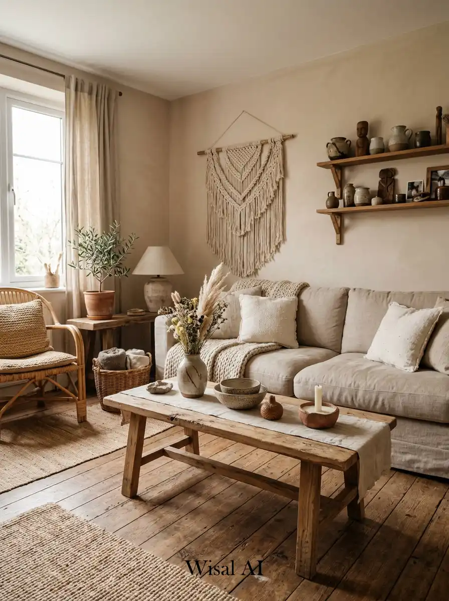 8. Handmade Decor Living Room Idea