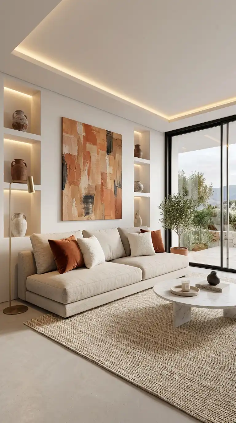 8. The Nature-Inspired Retreat: A Modern Sofa Idea