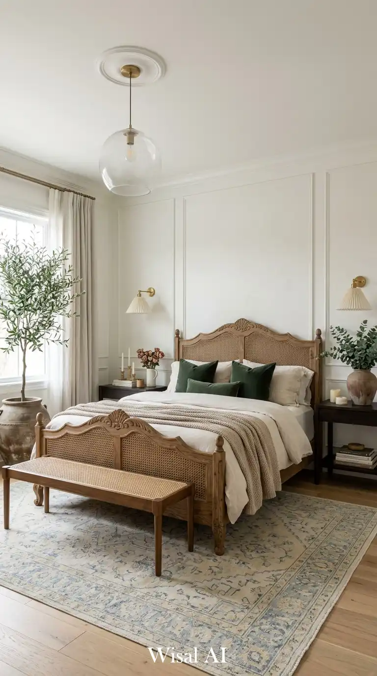 8. Organic Rustic Classic Bedroom