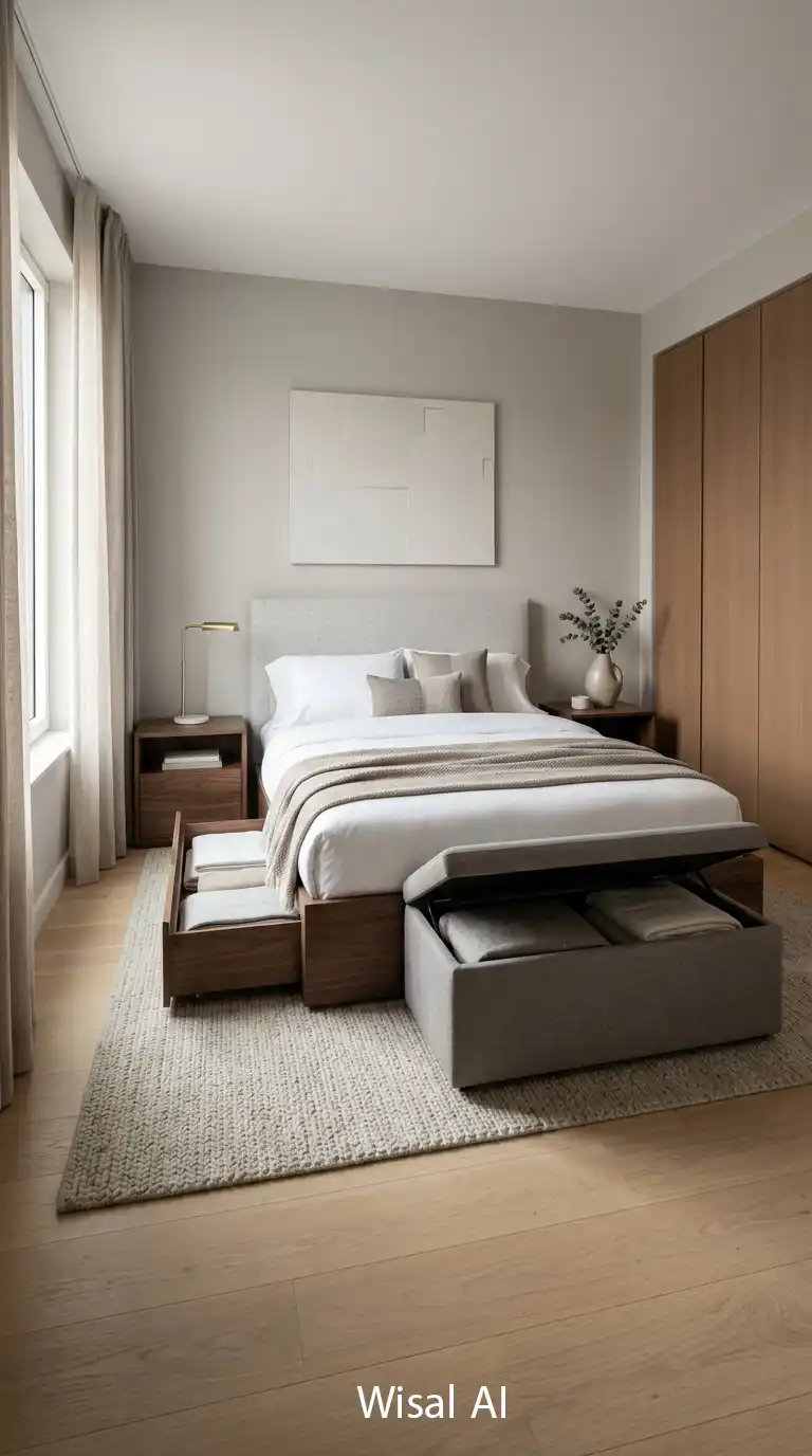 8. Use Hidden Storage Furniture