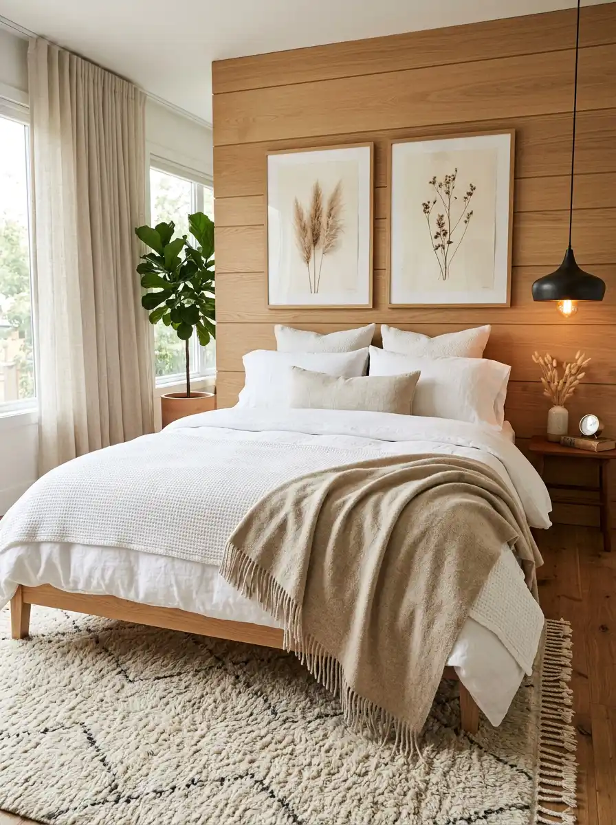 29.Dramatic, Architectural, and Enveloping: A Cozy Bedroom Idea