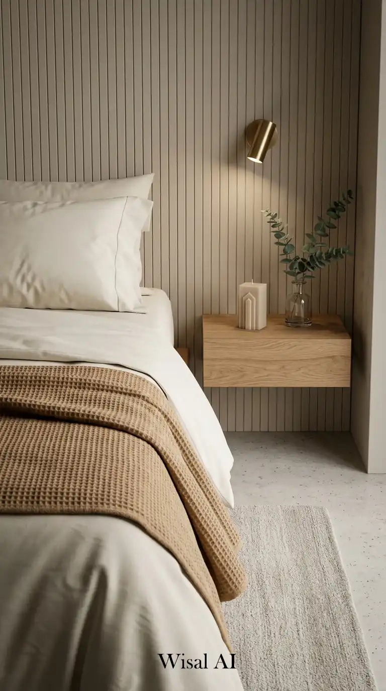 9. The Modern Organic Nook Beige Bedroom Idea