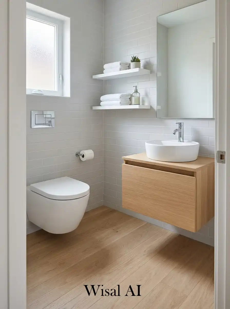 9. Wall mounted fixtures free up floor space