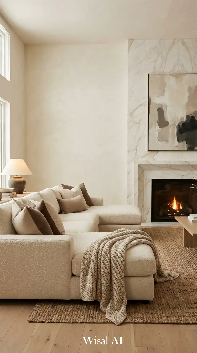 A Modern Match: The Perfect Fireplace and a Great Modern Sofas Idea