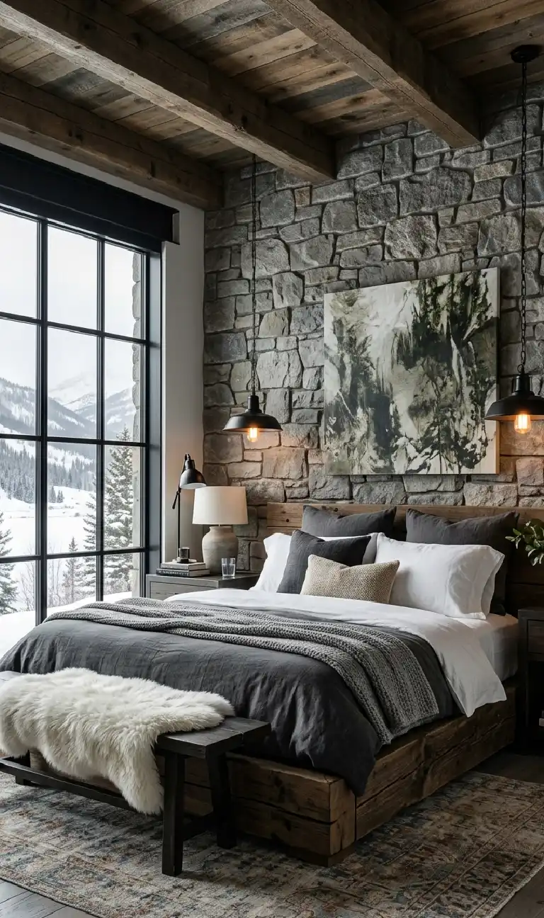 Organic Modern Bedroom: The Sage and Birch Retreat - Organic Modern Bedroom: The Rustic Industrial Fusion
