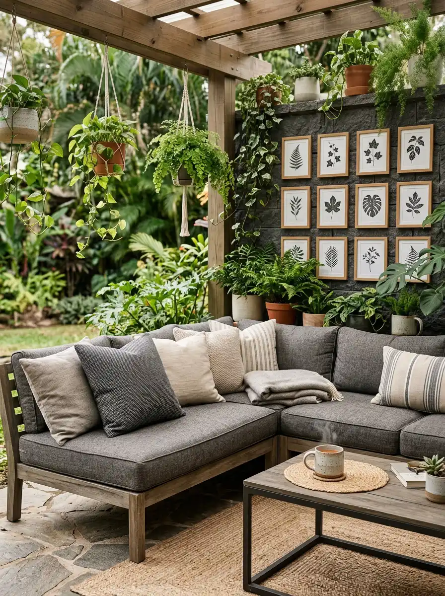 Luxury Modern Balcony Idea: The Moody Industrial Veranda - Luxury Modern Balcony Ideas : Elegant Sunset Suite with Iconic Lighting