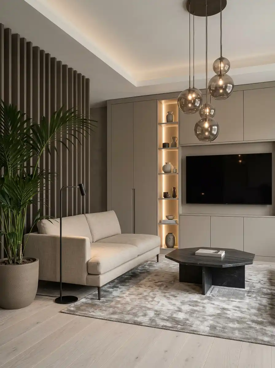 Luxury Organic Modern Living Idea: The Twilight Leather Lounge -  Luxury Organic Modern Living Idea: The Hearth & Heritage Suite