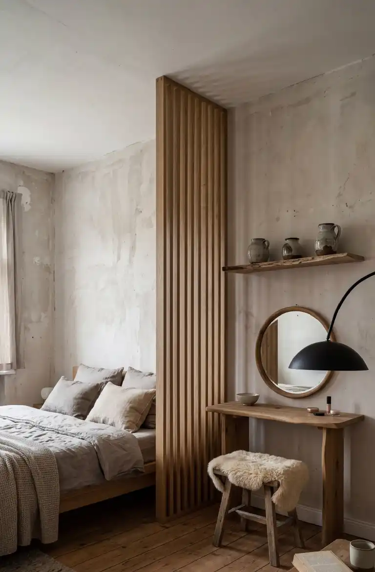 25 Best Japandi Bedroom Ideas to Transform Your Space into a Serene Sanctuary - The Wabi-Sabi Workspace Bedroom