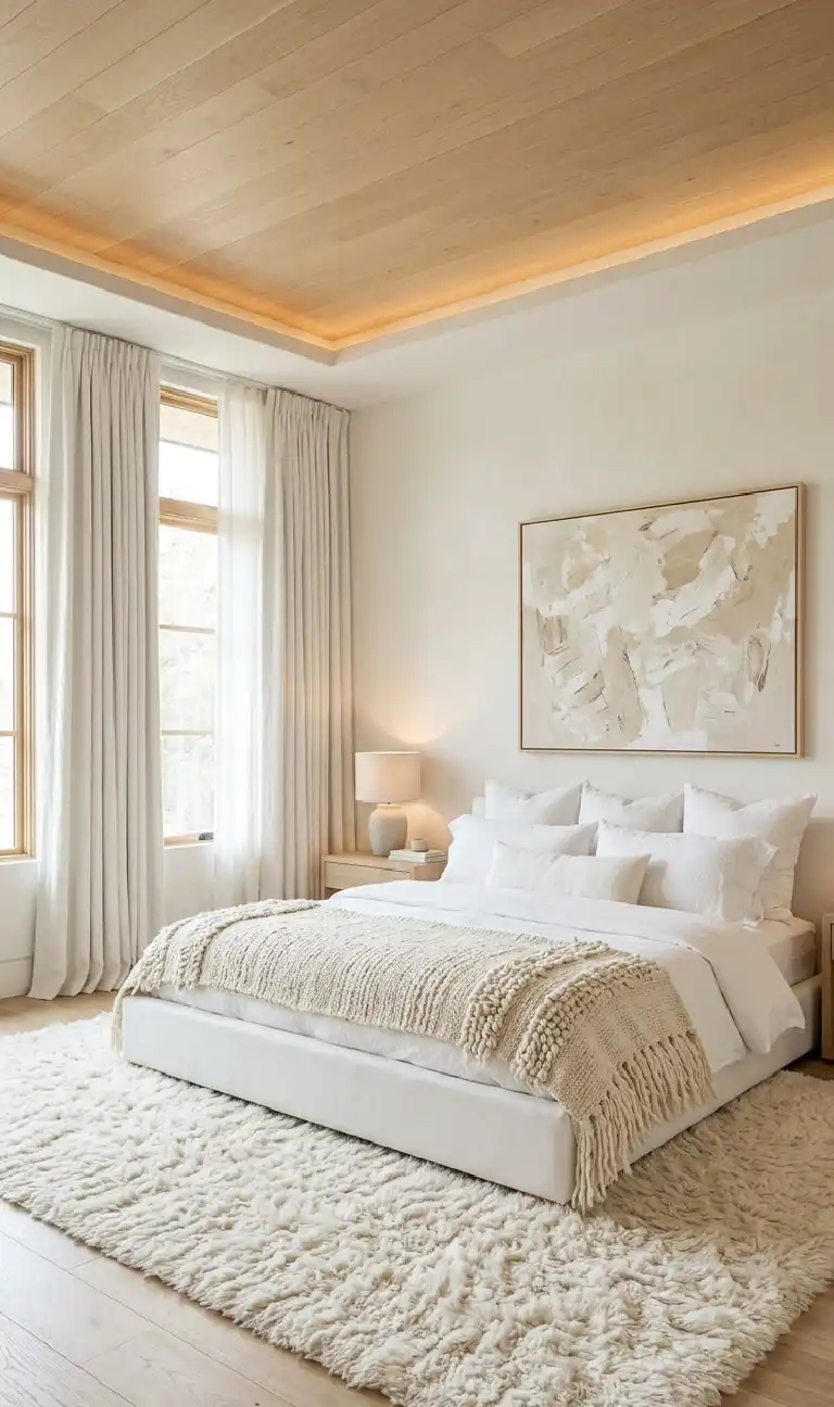 Organic Modern Bedroom: The Rustic Industrial Fusion -  Organic Modern Bedroom: The Monochromatic Zen Den