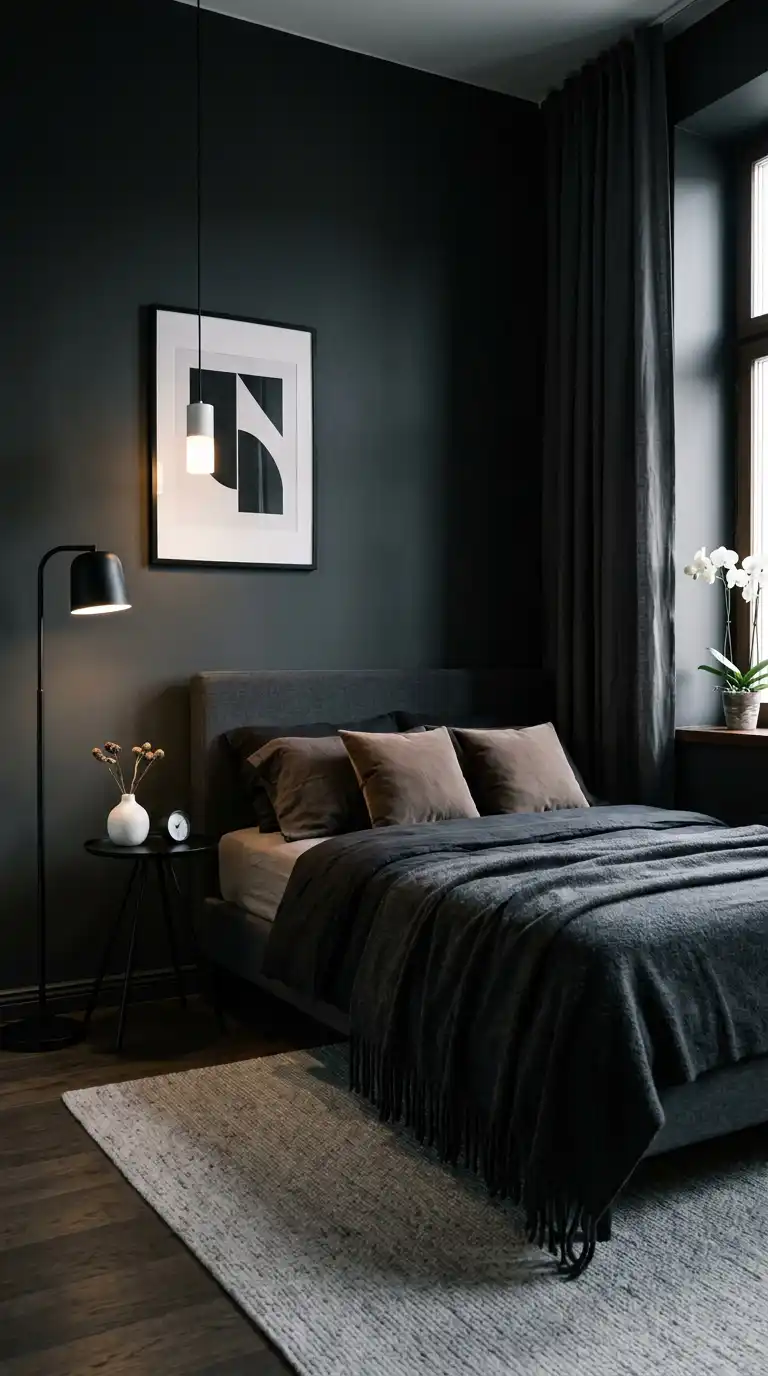 The Dark Moody Bedroom: Small-Space Drama