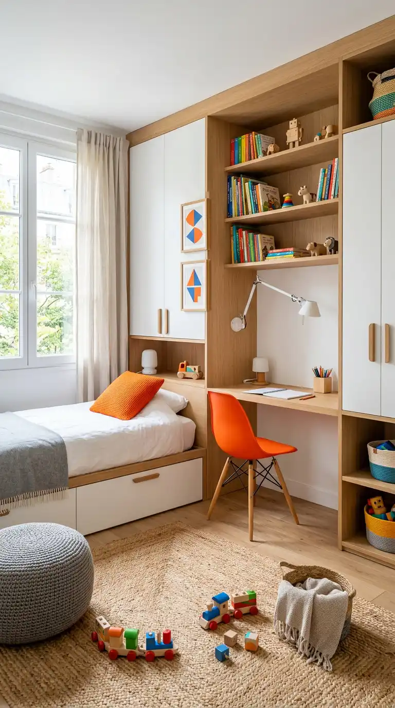The Children's Bedroom: Pop Colors and Playful Utility