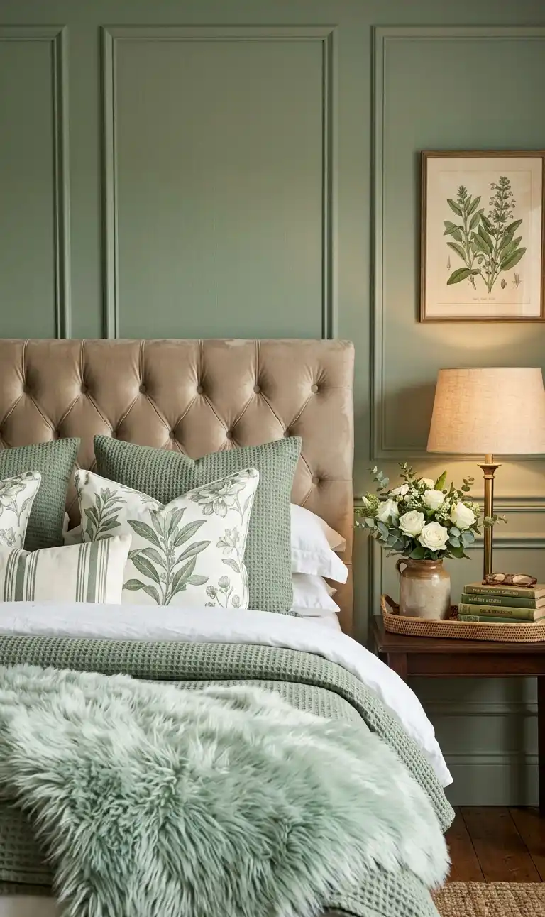 The Rustic Walnut Retreat bedroom -  The Botanical Gallery bedroom