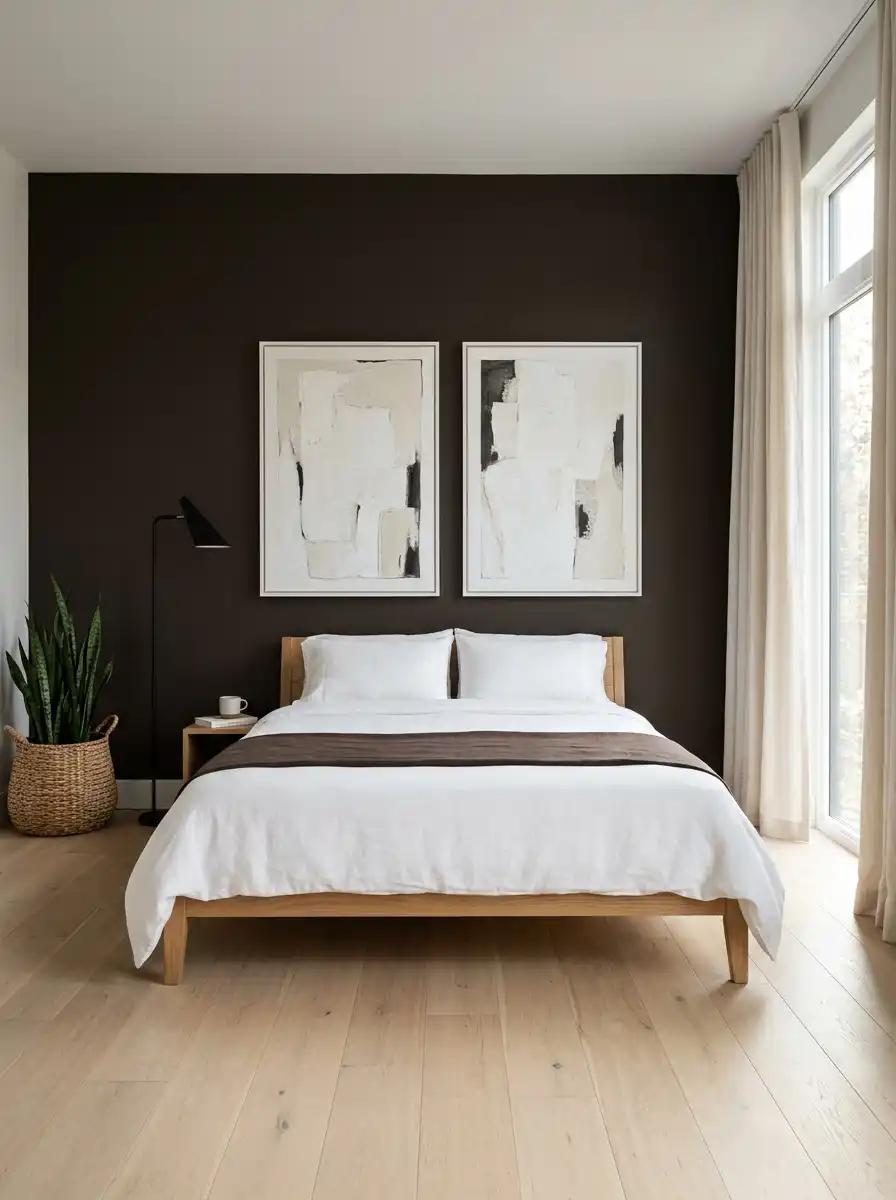 Luxury Mocha Bedroom Idea: The Minimalist Espresso Gallery - Luxury Mocha Bedroom Idea: The Cozy Cocoon