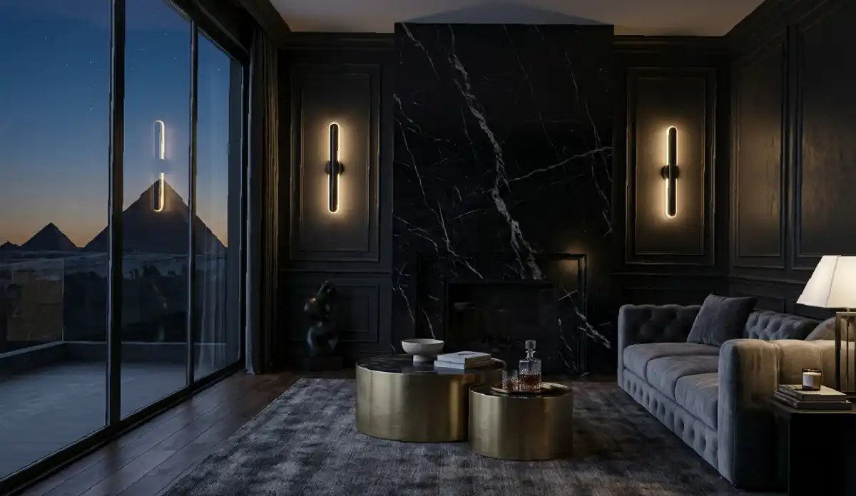 +20 Breathtaking Ideas to Master the Dark Living Room Style: A Definitive Guide to Moody Elegance, Cinematic Textures, and High-End Noir Interior Design for the Modern Home - 1. The Noir Marble Sanctuary