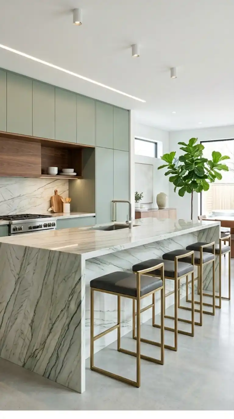 6. Sleek Minimalism and Architectural Lighting (Inspired by High-End Contemporary)