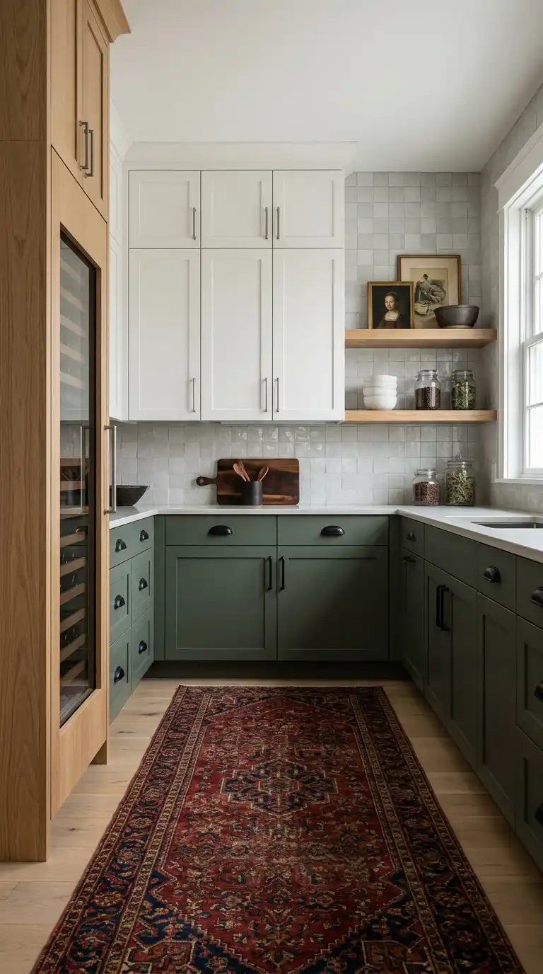 8. Dark Contrasts and The Perfect Rug Placement (Inspired by Contrasting Textures)