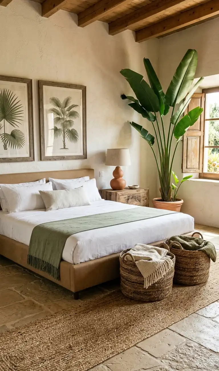 Organic Modern Bedroom: The Sculptural Woodland Sanctuary - Organic Modern Bedroom: The Mediterranean Orchard