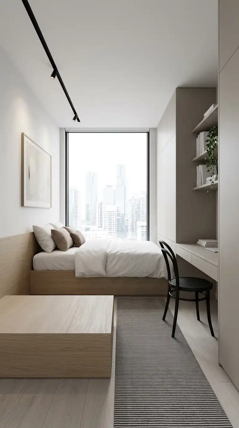 The Minimalist Corridor Bedroom: Linear Efficiency