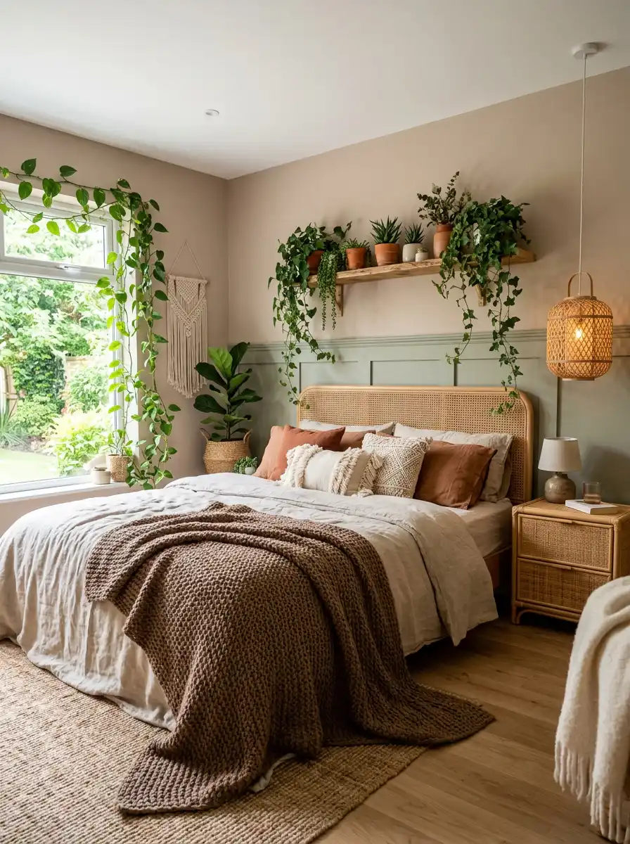 Luxury Mocha Bedroom Idea: The Bohemian Mocha Chic - Luxury Mocha Bedroom Idea: The Airy Mocha Minimalist