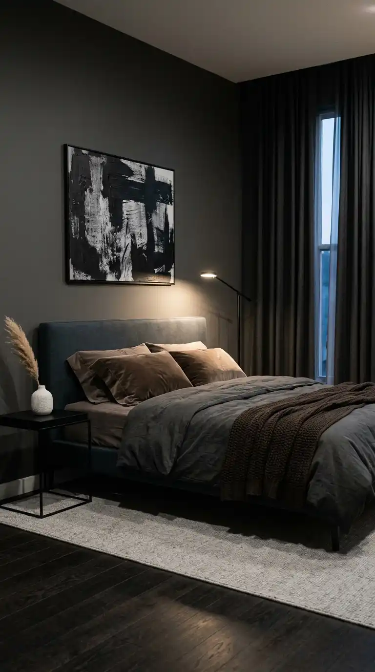 The Mood-Driven Dark Bedroom: A Cozy Retreat