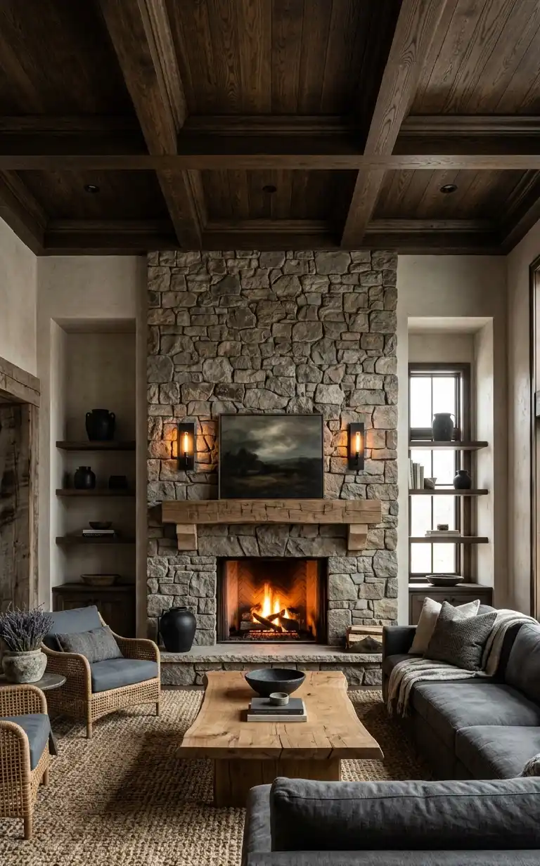 26 Luxury Farmhouse Living Rooms: A Masterclass in Inspiration, Rustic Elegance, and Architectural Grandeur 2026 -  The Moody Hearth & Dark Timber