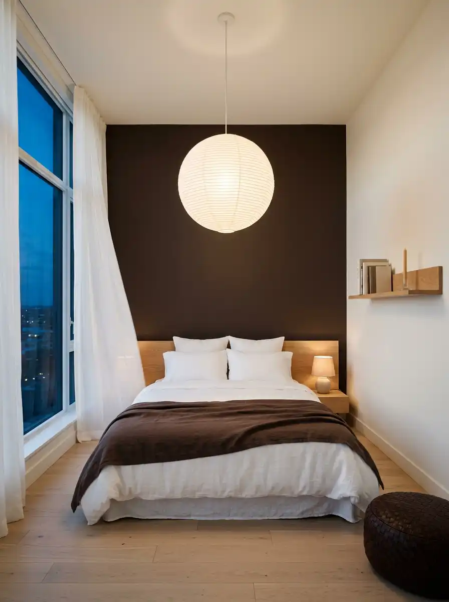 Luxury Mocha Bedroom Idea: The Airy Mocha Minimalist - Luxury Mocha Bedroom Idea: The Urban Sanctuary