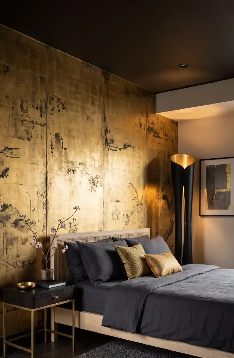 25 Best Japandi Bedroom Ideas to Transform Your Space into a Serene Sanctuary - The Graphite & Gold Patina Bedroom