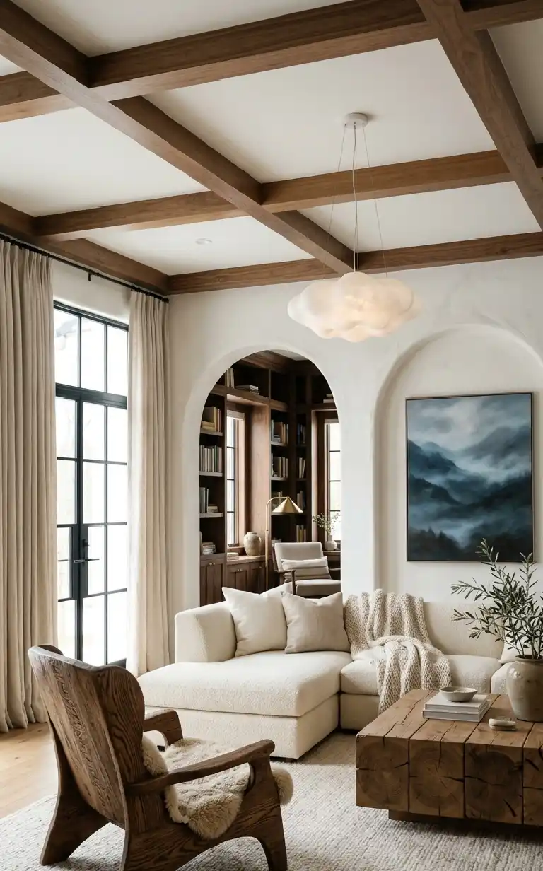 26 Luxury Farmhouse Living Rooms: A Masterclass in Inspiration, Rustic Elegance, and Architectural Grandeur 2026 -  The Scandi-Farmhouse Serenity