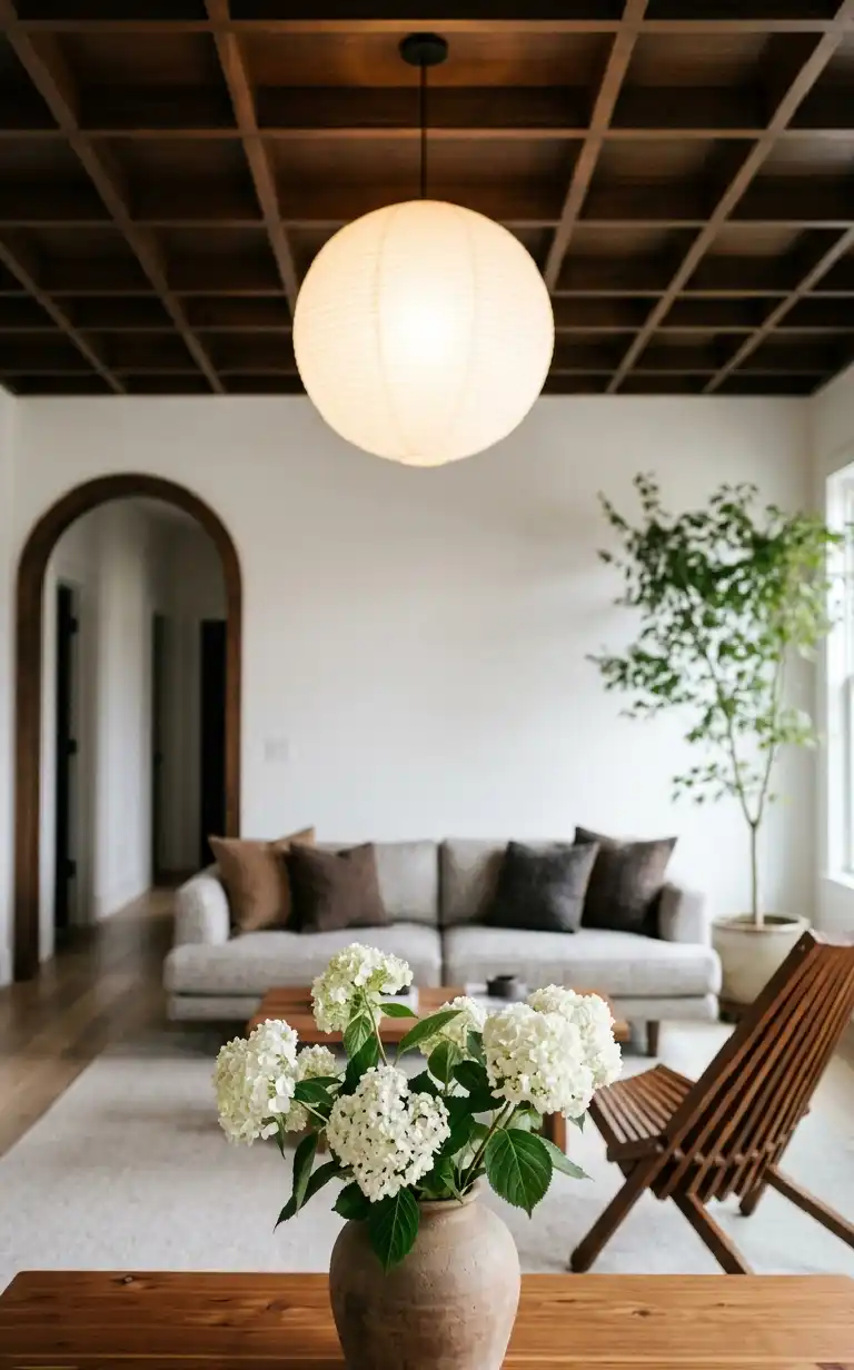 26 Luxury Farmhouse Living Rooms: A Masterclass in Inspiration, Rustic Elegance, and Architectural Grandeur 2026 - The Japandi-Hybrid Sanctuary