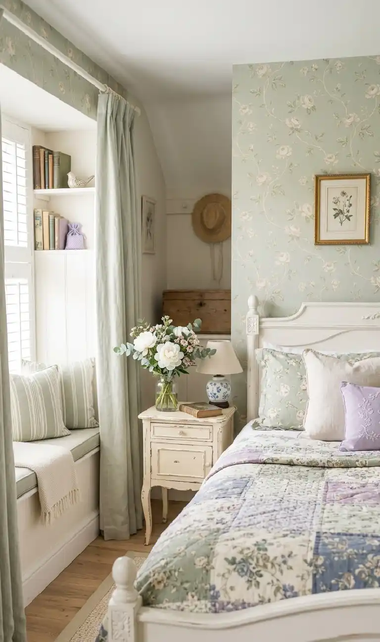 The Rustic Walnut Retreat bedroom - The Transitional English Cottage bedroom