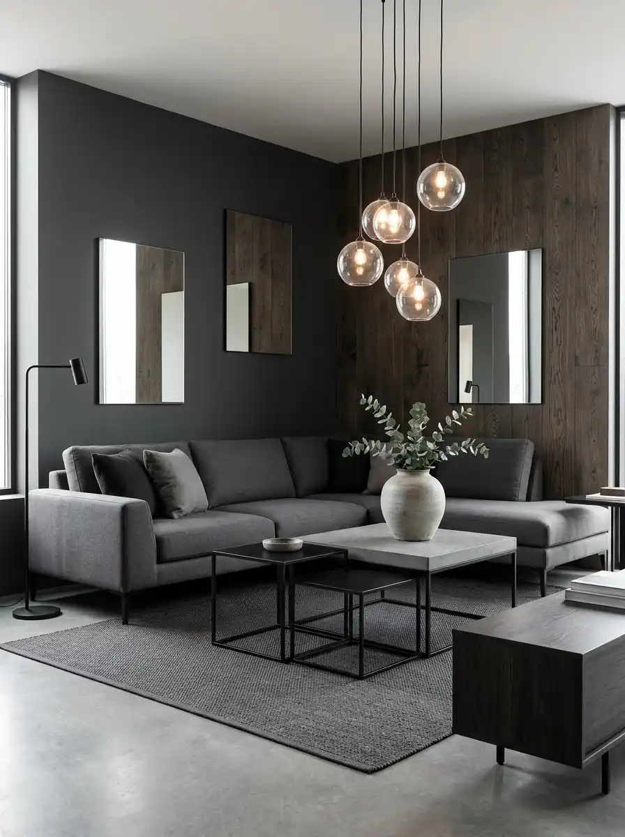 Luxury Organic Modern Living Idea : Mid-Century Modern with Organic Finishes - Luxury Organic Modern Living Idea : Sleek Design and Natural Accents