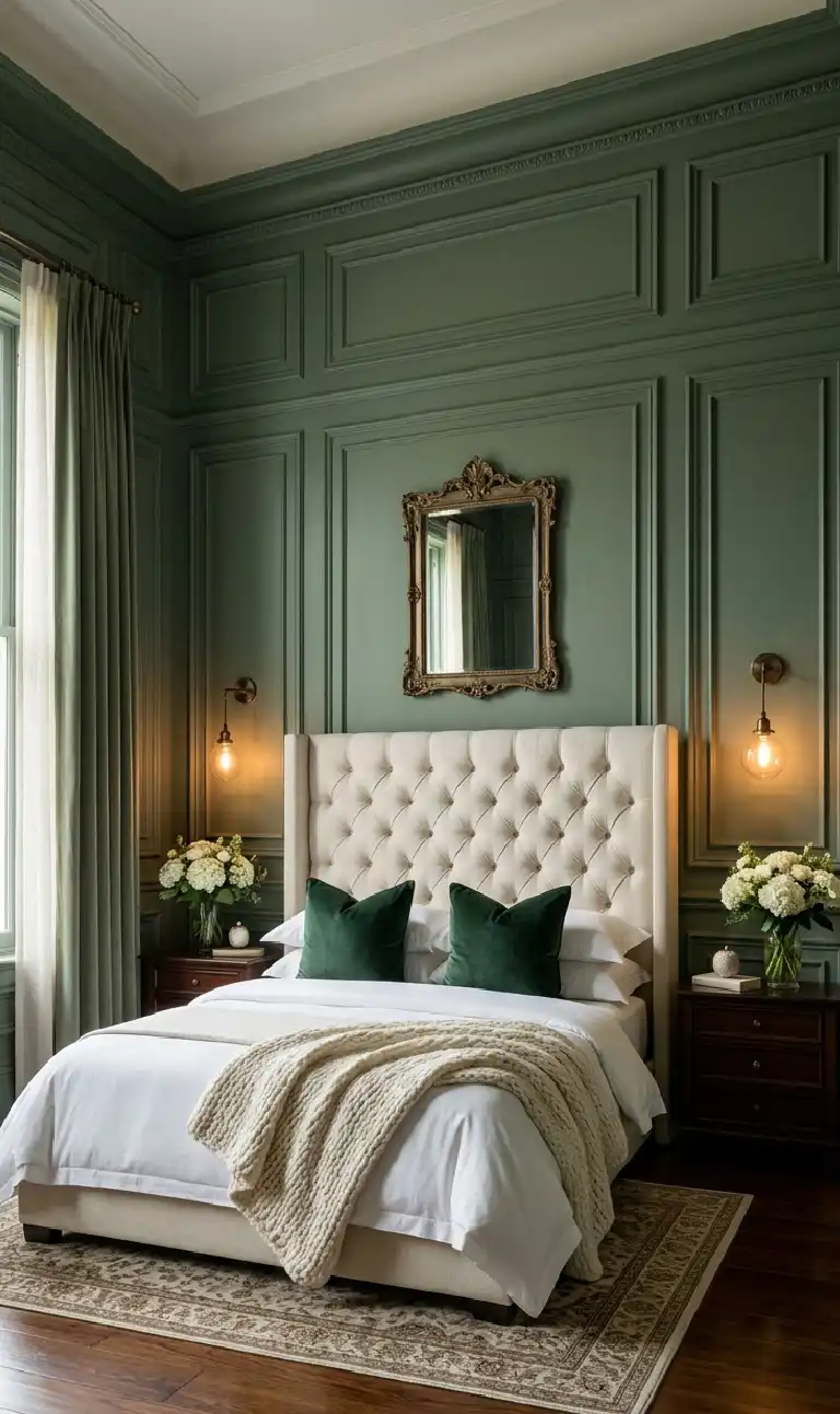 The Rustic Walnut Retreat bedroom - classic  Victorian Eleganc bedroom