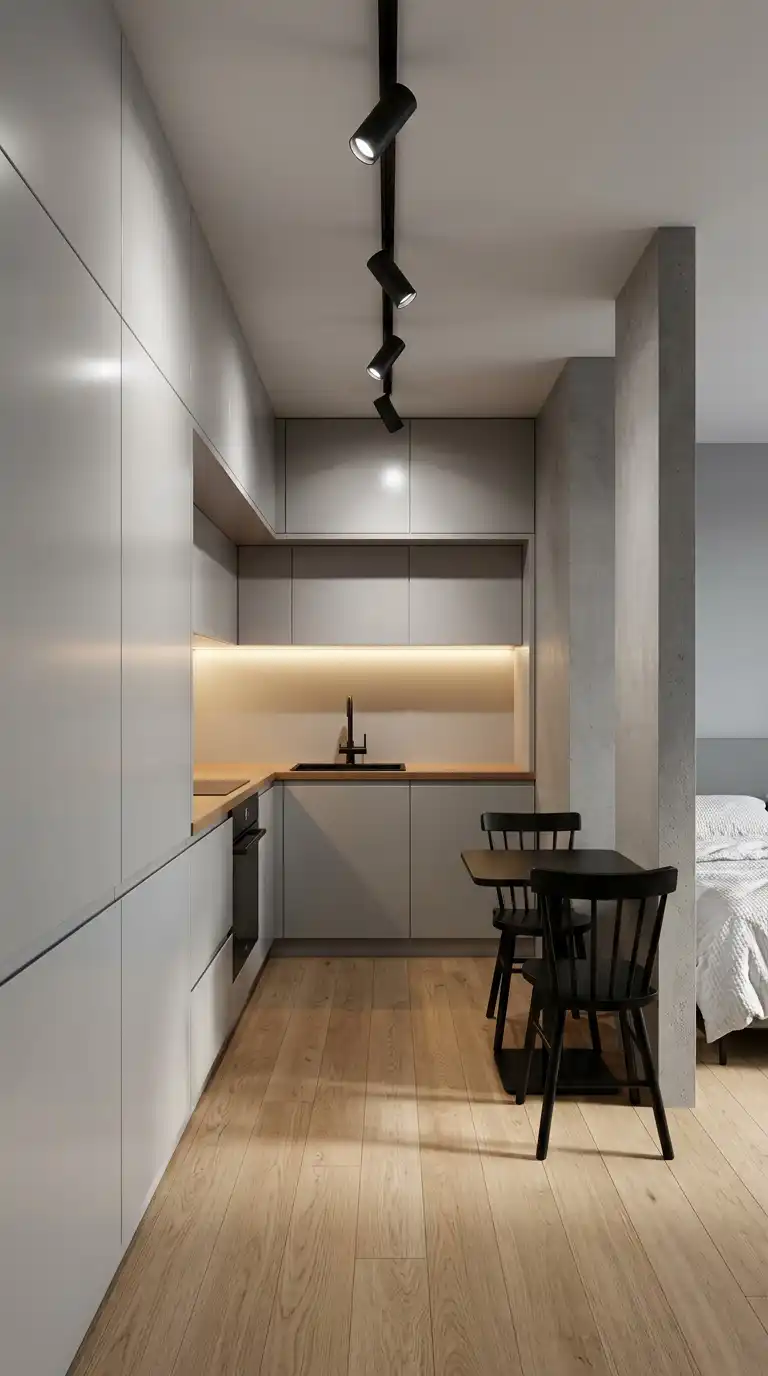 The Linear Galley: Industrial Efficiency in White and Grey