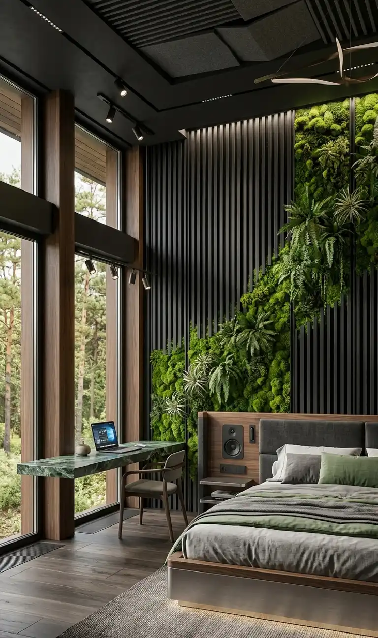 22 Luxury Modern Bedroom Ideas: Mastering the Dialogue Between Structural Volume and Tactile Warmth in 2026 - LUXURY MODERN BEDROOM DESIGN: THE HIGH-TECH BIOPHILIC SUITE