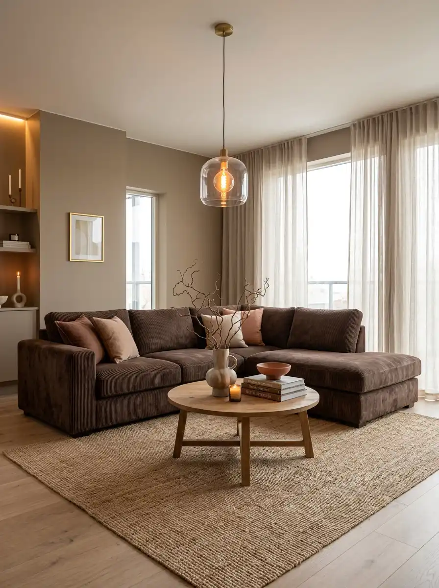 Luxury Organic Modern Living Idea : Comfortable Textures and Organic Layering -  Luxury Organic Modern Living Idea : Rustic Warmth and Modern Lines