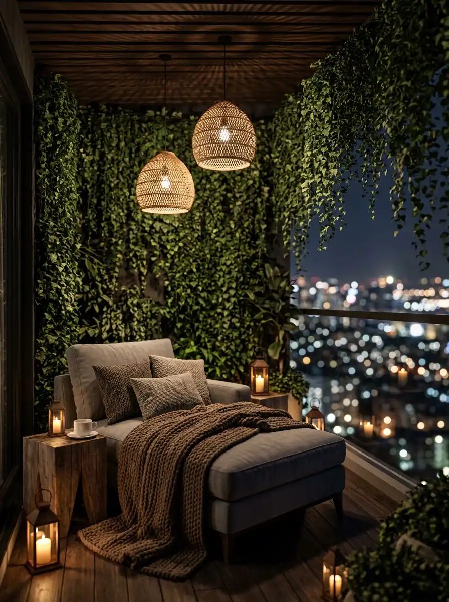 Luxury Modern Balcony Idea: The Sunset Silhouette - Luxury Modern Balcony Idea: The Verdant Loft
