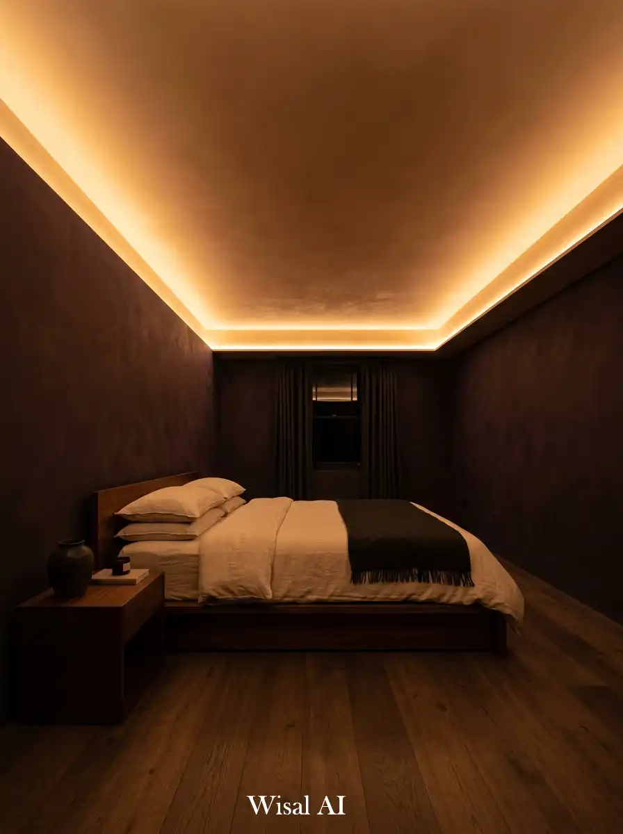 3.Cove Lighting for Bedroom Ceiling