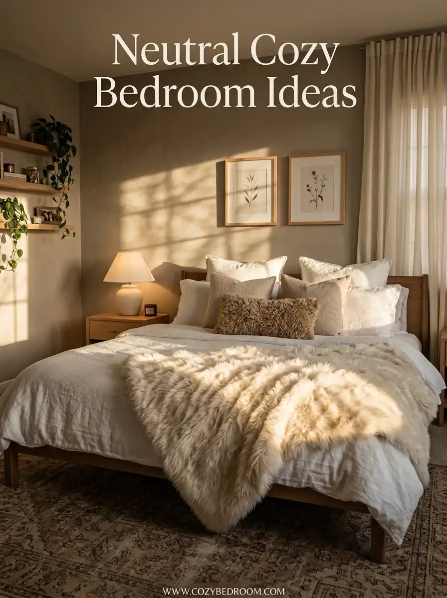 13.Capturing the Warmth of Sunlit Fur and Flax: A Cozy Bedroom Idea