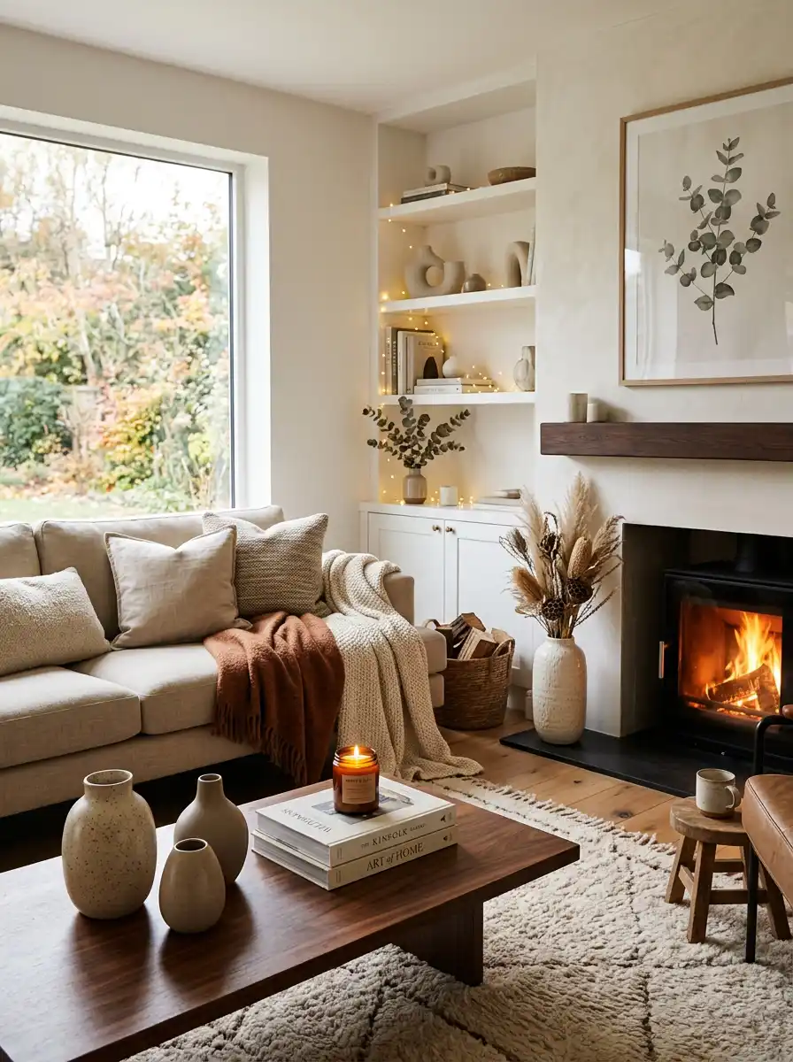 4. The Modern Fireside Nook