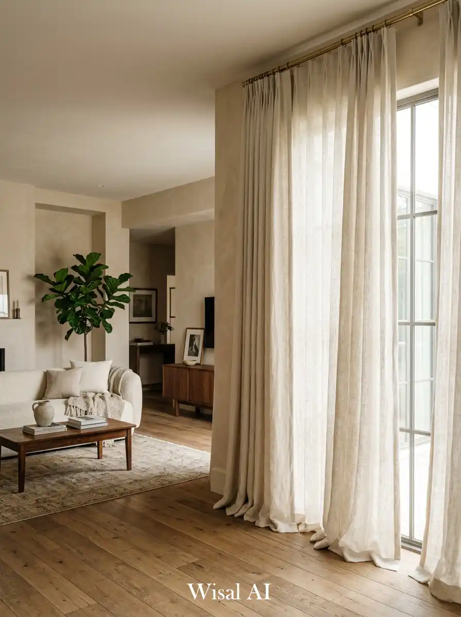 Mistake 9: Curtains That Do Not Reach the Floor