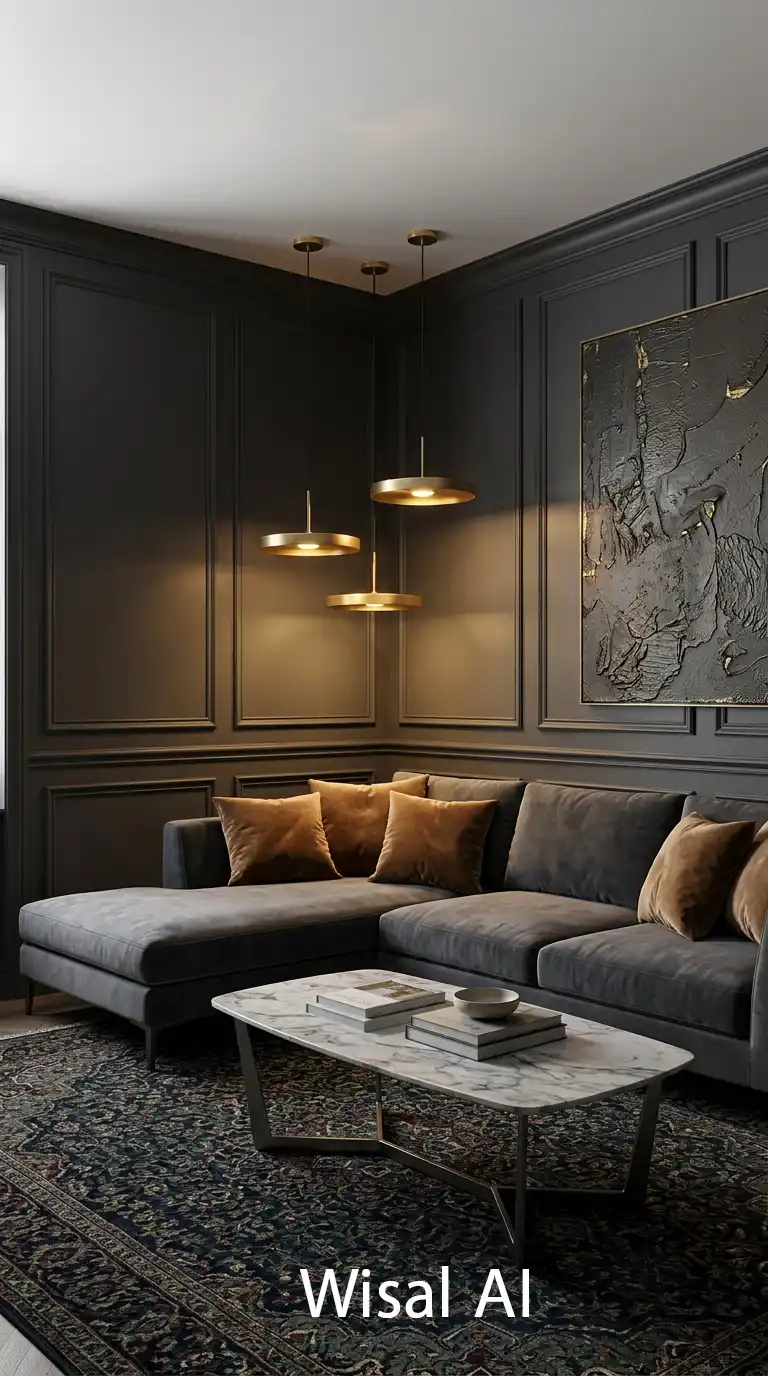 Dark Moody Living Room: A Masterclass in Architectural Lighting