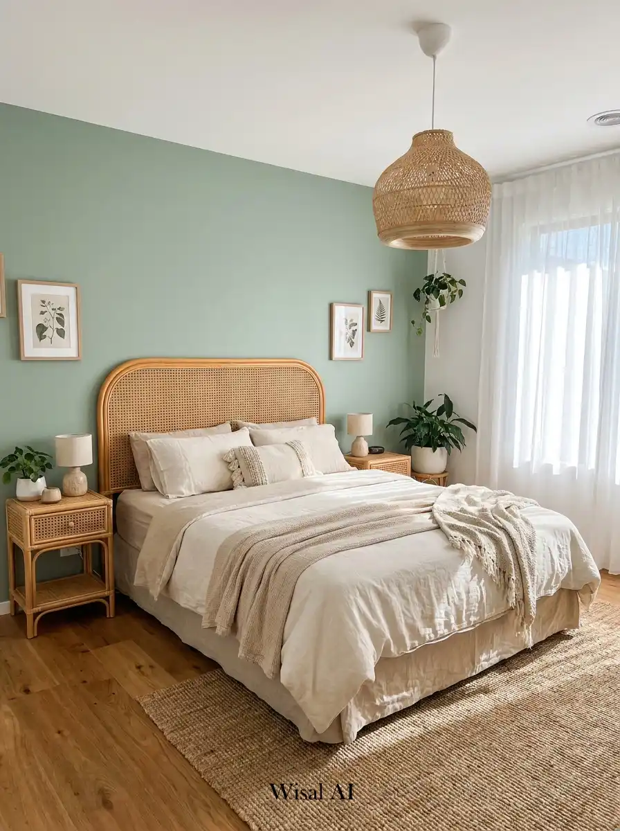 11.Elegant BOHO Bedroom Idea: The Sage & Cane Minimalist Dream