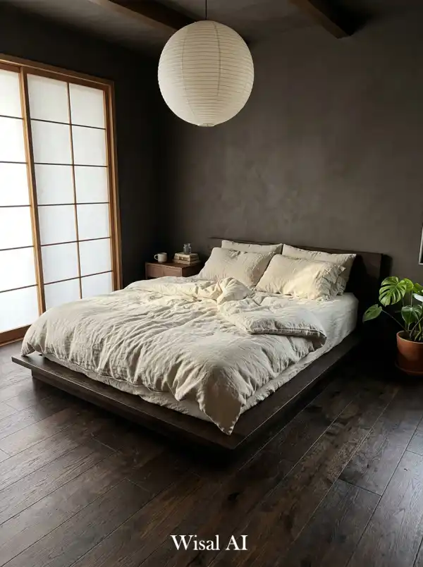 20 Dark Japandi Bedroom Ideas Where Moody Meets Minimal - AI Generated Interior Design Inspiration | Wisal AI : object Object,object Object,object Object,object Object,object Object,object Object,object Object,object Object,object