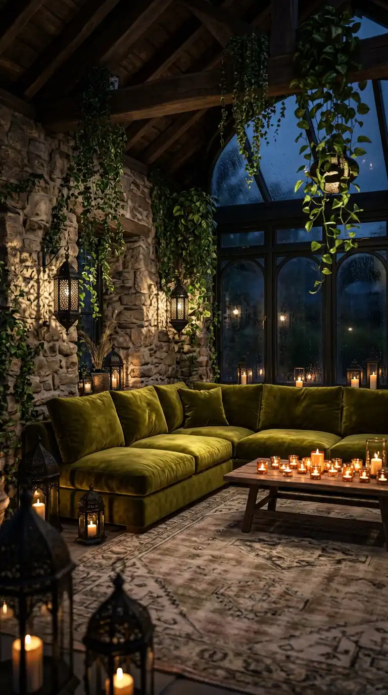 5.Moody and Mossy: The Ultimate Olive Green Sofa Sanctuary