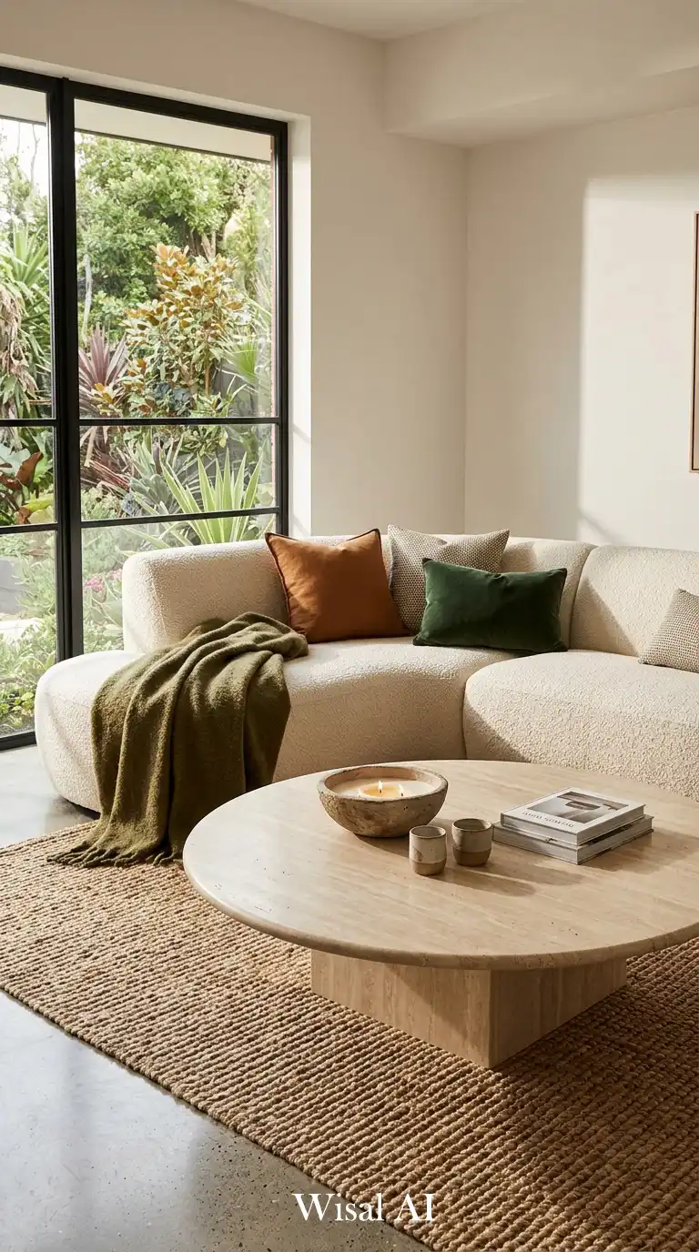 Natural Light and Curvature: An Unbeatable Modern Sofas Idea