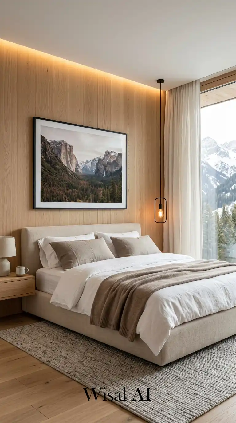 Quiet Luxury with Panoramic Mountain Views: A Sophisticated Cozy Bedroom Idea for 2026