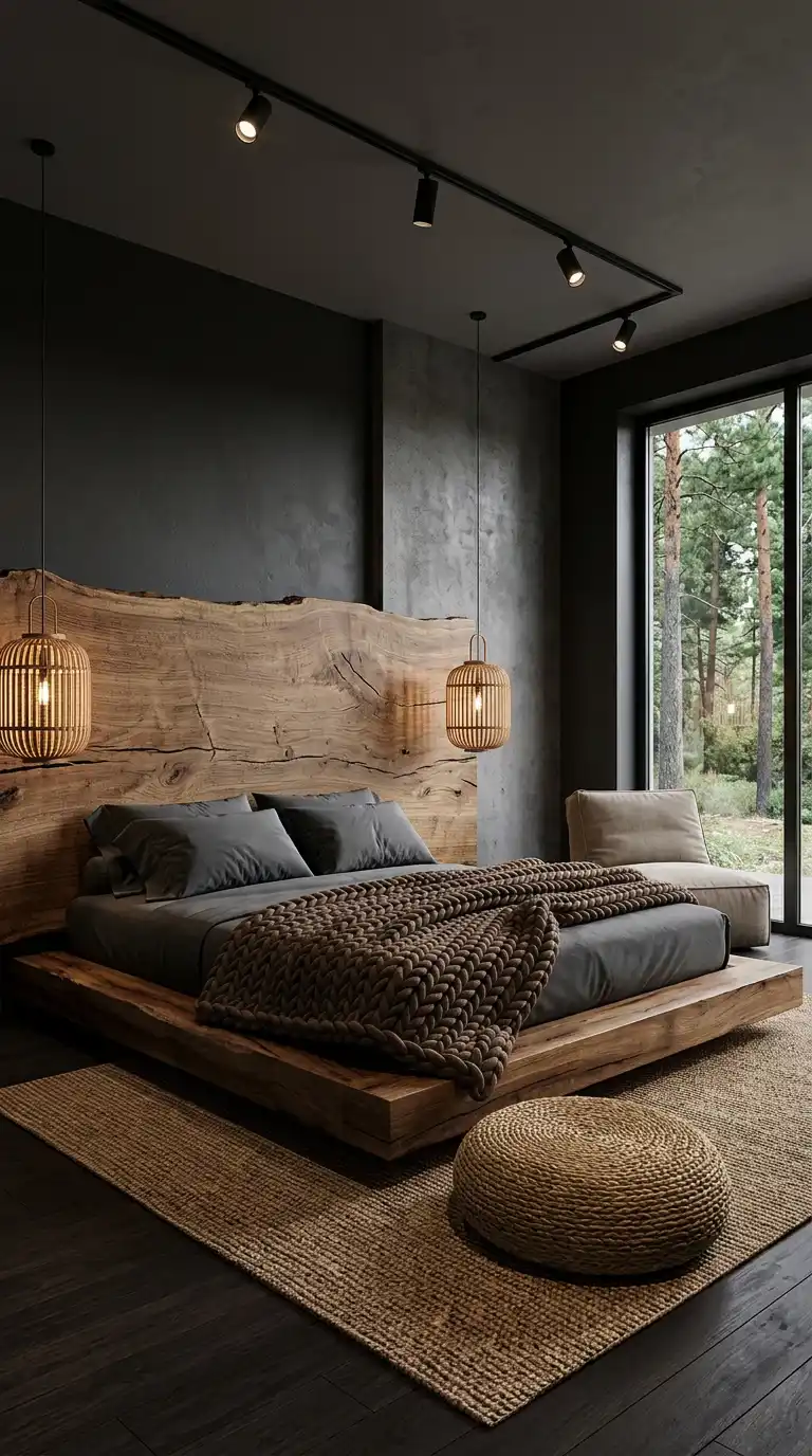 Sculptural Nature and Minimalist Luxury: A Grounding Cozy Bedroom Idea for Your Home