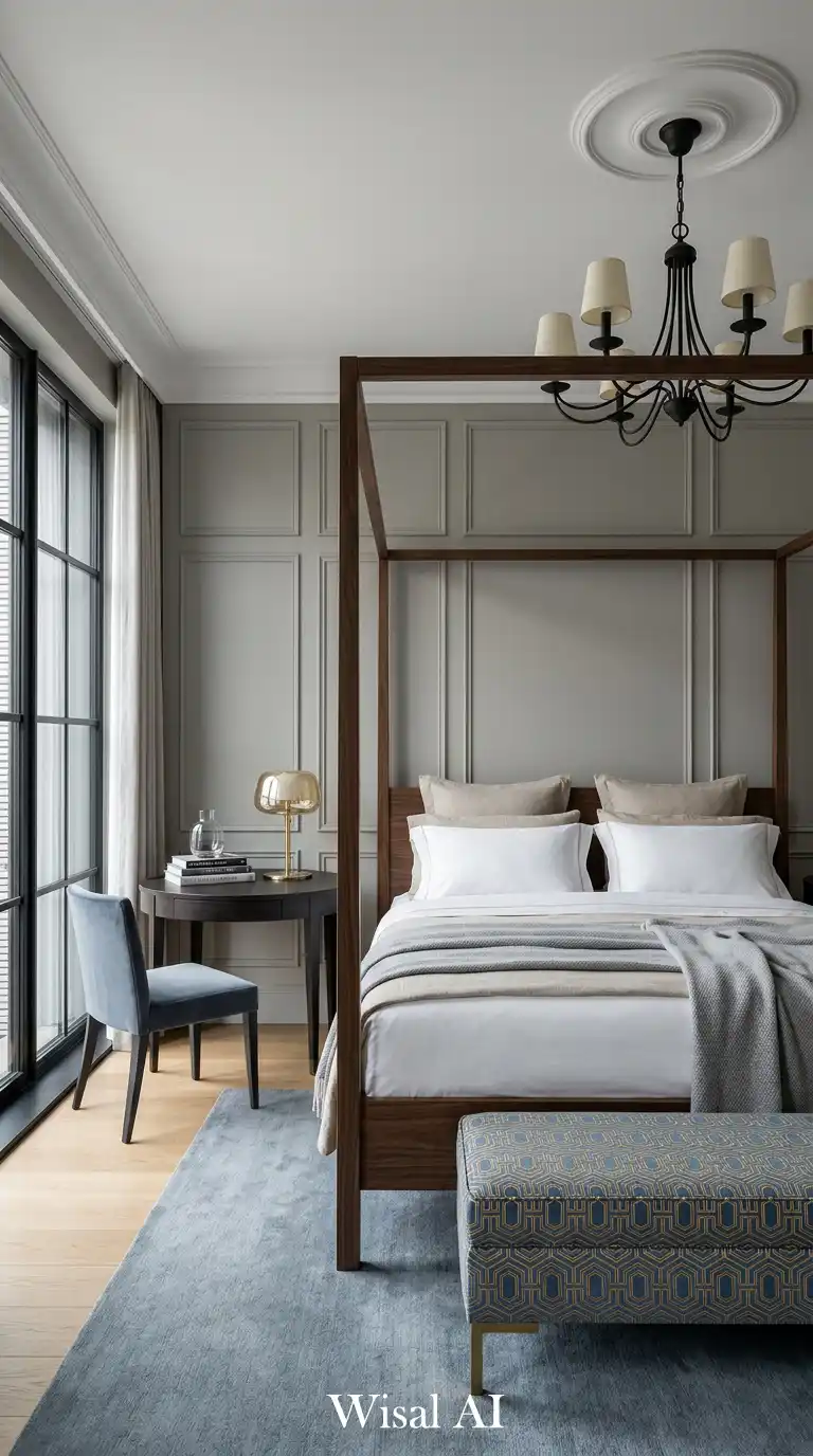 2. Sophisticated Urban Classic Bedroom