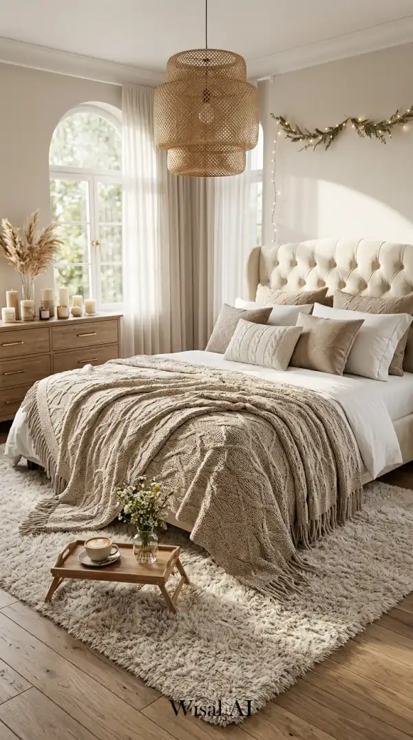 17 Luxury Beige Bedroom Ideas for 2026: Warm and Natural Minimalist Designs - AI Generated Interior Design Inspiration | Wisal AI : object Object,object Object,object Object,object Object,object Object,object Object,object Object,object Object,object