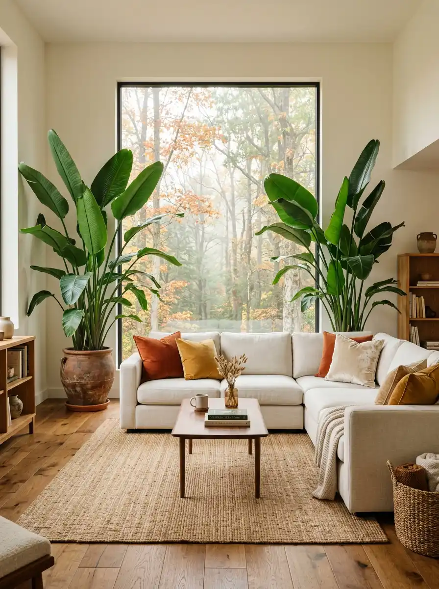 35.The Verdant Nook: Cozy Living Room Idea